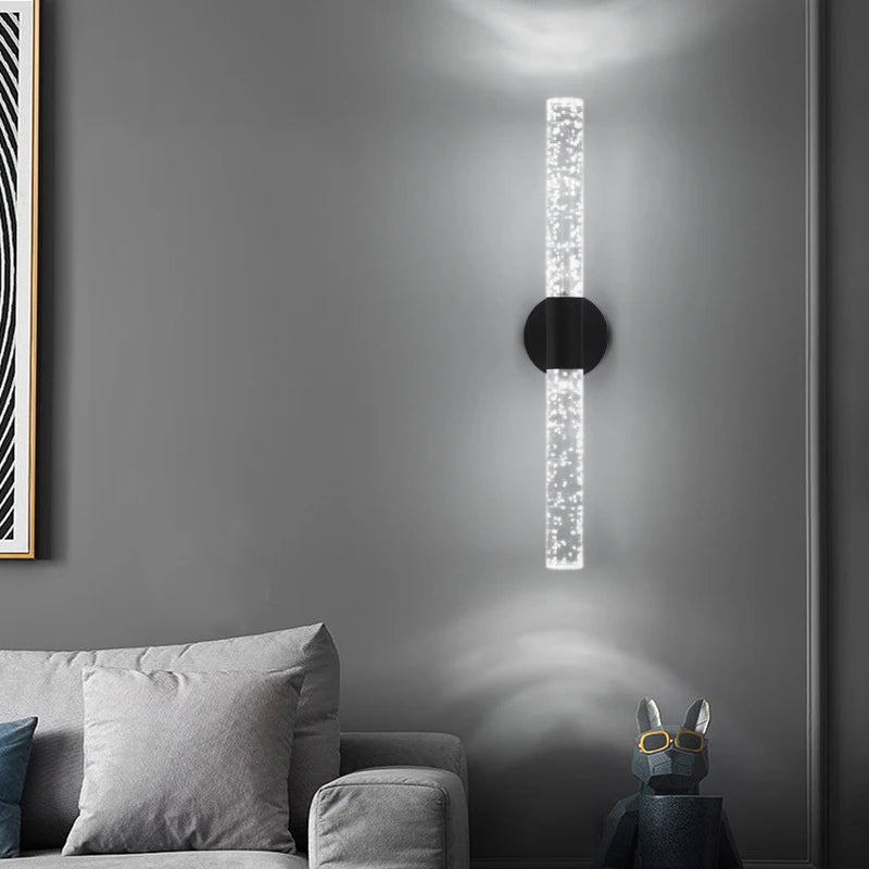 Nordic Crystal Bubble LED Wall Lamp Modern Home Decor Bedside Living Room Corridor Indoor Atmosphere Wall Light AC85-265V